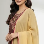 Kacha Tanka Embroidery Design Three Piece