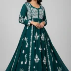 Soft Lawn Chikankari A-line Frock